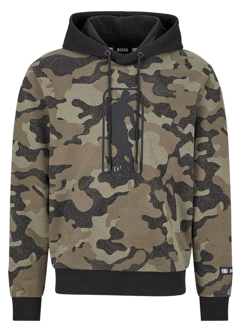 Camo-patterned hoodie